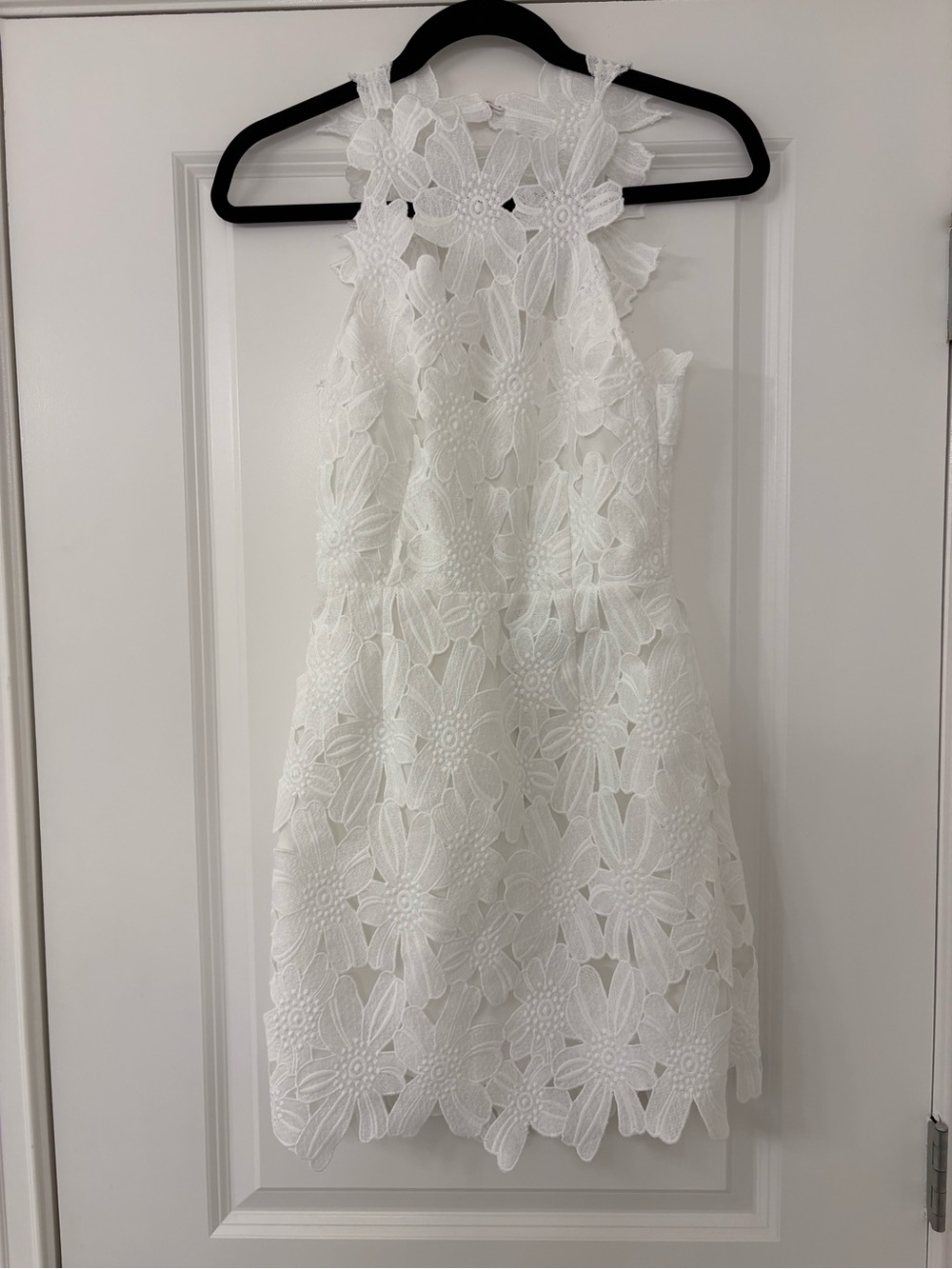 SAYLOR White Floral Lace Dress